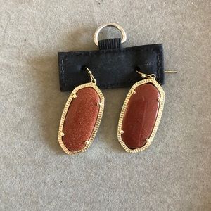 Burnt orange/rust Kendra Scott Elle earrings
